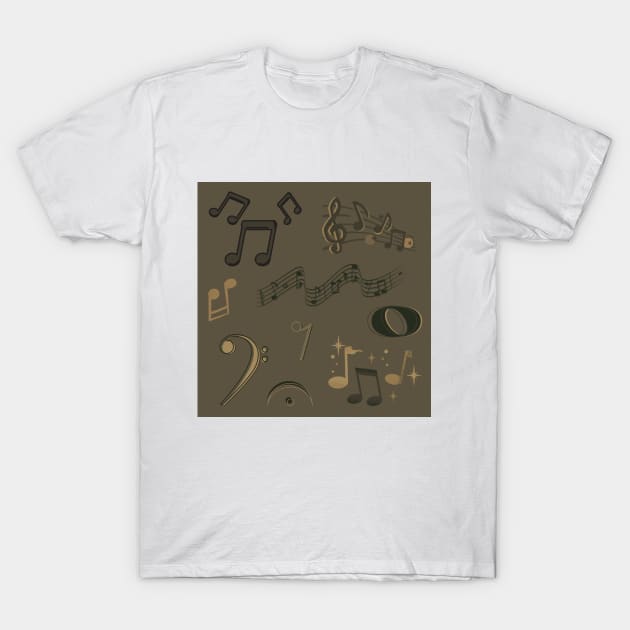 Music Camo T-Shirt by Ric1926